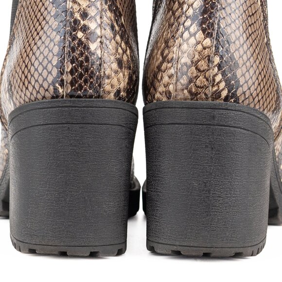 Dirty Laundry Lita Python Snake Print Chelsea Boots – Women’s 6 - Picture 9 of 14